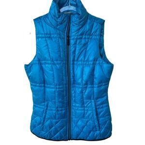 LOLE Vibrant Turquoise Quilted Vest, Size S